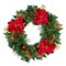 Northlight Pine, Pinecone and Poinsettias Artificial Christmas Wreath - 24" - Unlit